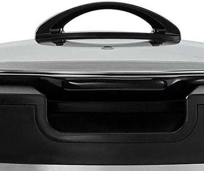 Crock-Pot Thermoshield 6 Quart Slow Cooker with Carry Handles x9 6d 96 k4 50 wk | Ref zox1gj