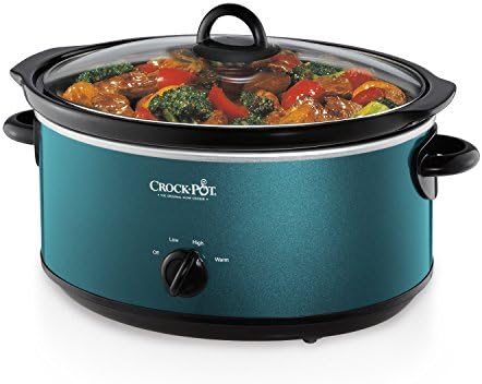 Crock-Pot 7 Quart Manual Slow Cooker – Turquoise kv yy nu nr yu 1h | Ref n0zygn