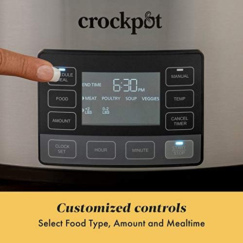 Crock-Pot MyTime 6 Quart Programmable Slow Cooker 7e qn 6n zt 34 46 | Ref 5xws2j