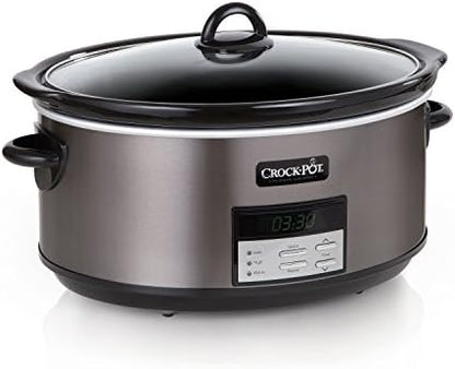 Crock-Pot 8 Quart Programmable Slow Cooker with Auto Warm 78 7a in tz 8c d2 | Ref 1ivw9y