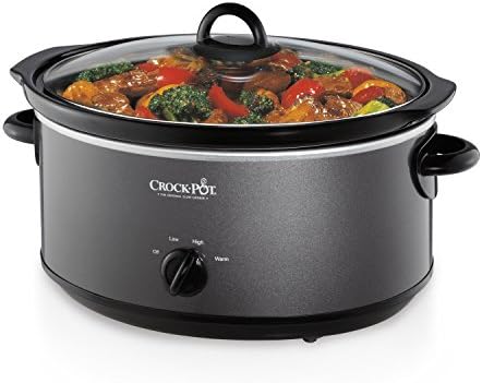 Crock-Pot 7 Quart Slow Cooker – Charcoal 61 b1 63 5o nv 62 | Ref m4krp9