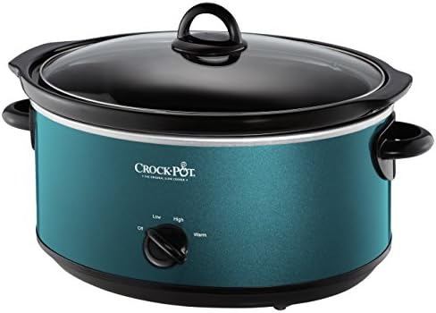 Crock-Pot 7 Quart Manual Slow Cooker – Turquoise kv yy nu nr yu 1h | Ref n0zygn