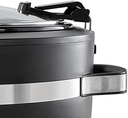 Crock-Pot Thermoshield 6 Quart Slow Cooker with Carry Handles x9 6d 96 k4 50 wk | Ref zox1gj