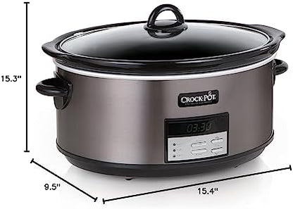 Crock-Pot 8 Quart Programmable Slow Cooker with Auto Warm 78 at y4 07 gq ua | Ref 94g7ey