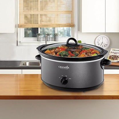 Crock-Pot 7 Quart Slow Cooker – Charcoal 61 b1 63 5o nv 62 | Ref m4krp9