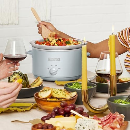 Crock-Pot 4.5 Quart Manual Slow Cooker – Macaroon Blue wq xa gn h2 km qi | Ref ap2j9s