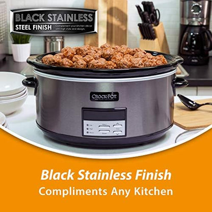 Crock-Pot 8 Quart Programmable Slow Cooker with Auto Warm 78 at nb yl ik mc | Ref 586jx8