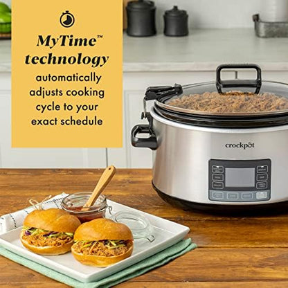 Crock-Pot 7 Quart Portable Programmable Slow Cooker with Timer vk 7b b2 1j 4m bi | Ref g8d8ty
