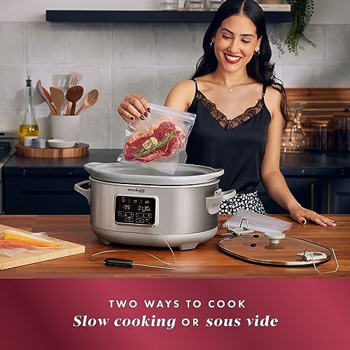 Crock-Pot 7 Quart Programmable Cook & Carry Slow Cooker l8 zs zs t1 87 vy | Ref y8hsmw