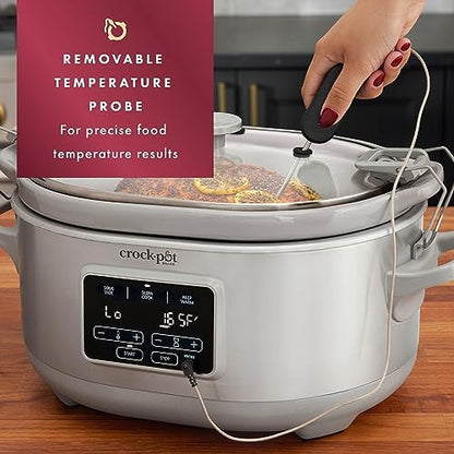 Crock-Pot 7 Quart Programmable Cook & Carry Slow Cooker l8 zs zs t1 87 vy | Ref y8hsmw