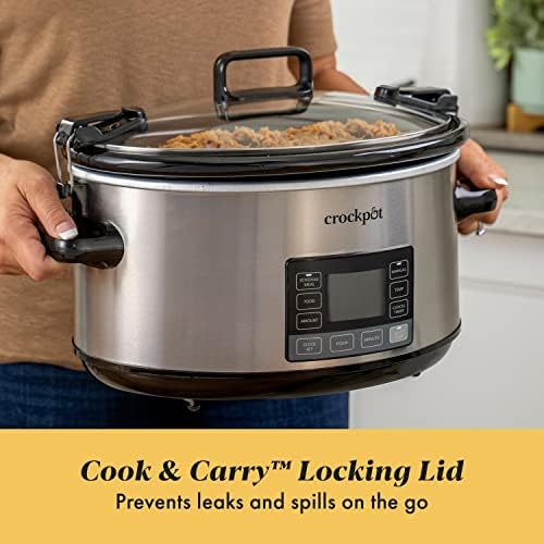 Crock-Pot 7 Quart Portable Programmable Slow Cooker with Timer vk 7b b2 1j pv zf | Ref lxsqbh