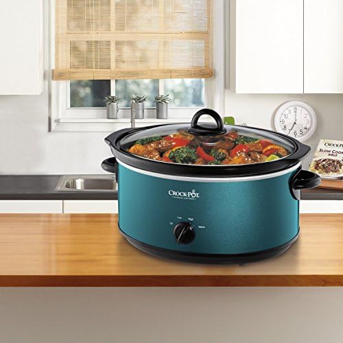 Crock-Pot 7 Quart Manual Slow Cooker – Turquoise kv yy xa ao 1c cr | Ref 0yxg8c