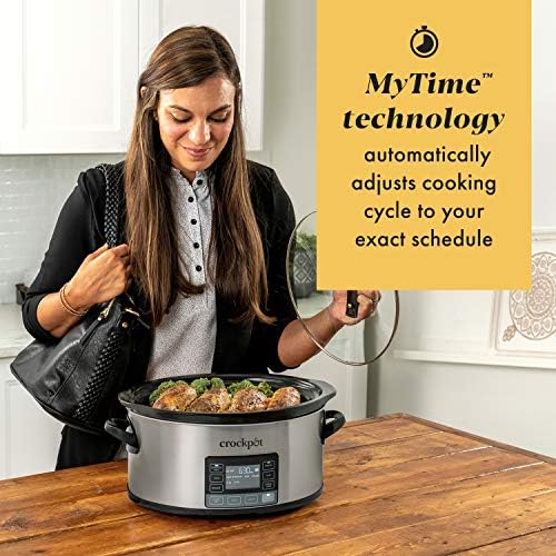 Crock-Pot MyTime 6 Quart Programmable Slow Cooker 7e qn 6n zt 34 46 | Ref 5xws2j