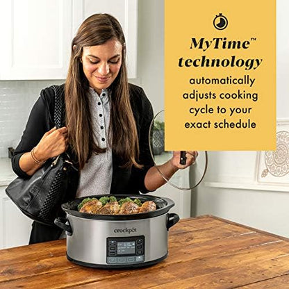 Crock-Pot MyTime 6 Quart Programmable Slow Cooker 7e qn 6n zt 34 46 | Ref 1i58a6