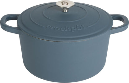 Crock-Pot 3 Quart Enameled Cast Iron Dutch Oven – Aqua 4m hv rh zm 8o 6i | Ref 89e7ar