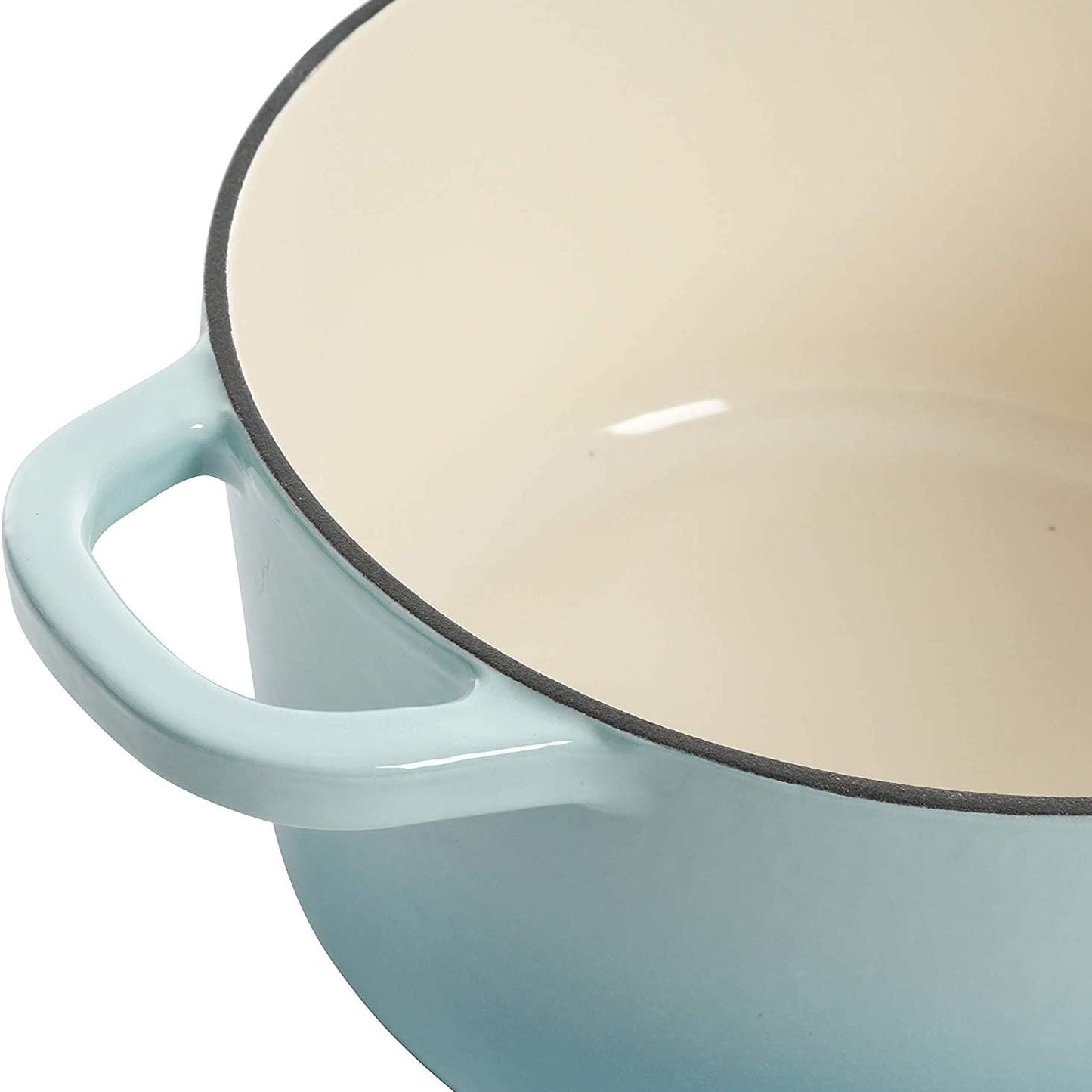 Crock-Pot 3 Quart Enameled Cast Iron Dutch Oven – Aqua 4m hv rh zm 8o 6i | Ref 89e7ar