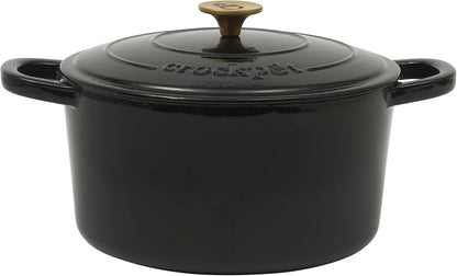 Crock-Pot 3 Quart Enameled Cast Iron Dutch Oven – Aqua 4m hv rh zm 8o 6i | Ref 89e7ar