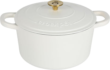 Crock-Pot 3 Quart Enameled Cast Iron Dutch Oven – Aqua 4m hv rh zm 8o 6i | Ref 89e7ar