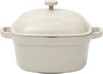 Crock-Pot 3 Quart Enameled Cast Iron Dutch Oven – Aqua 4m hv rh zm 8o 6i | Ref 89e7ar