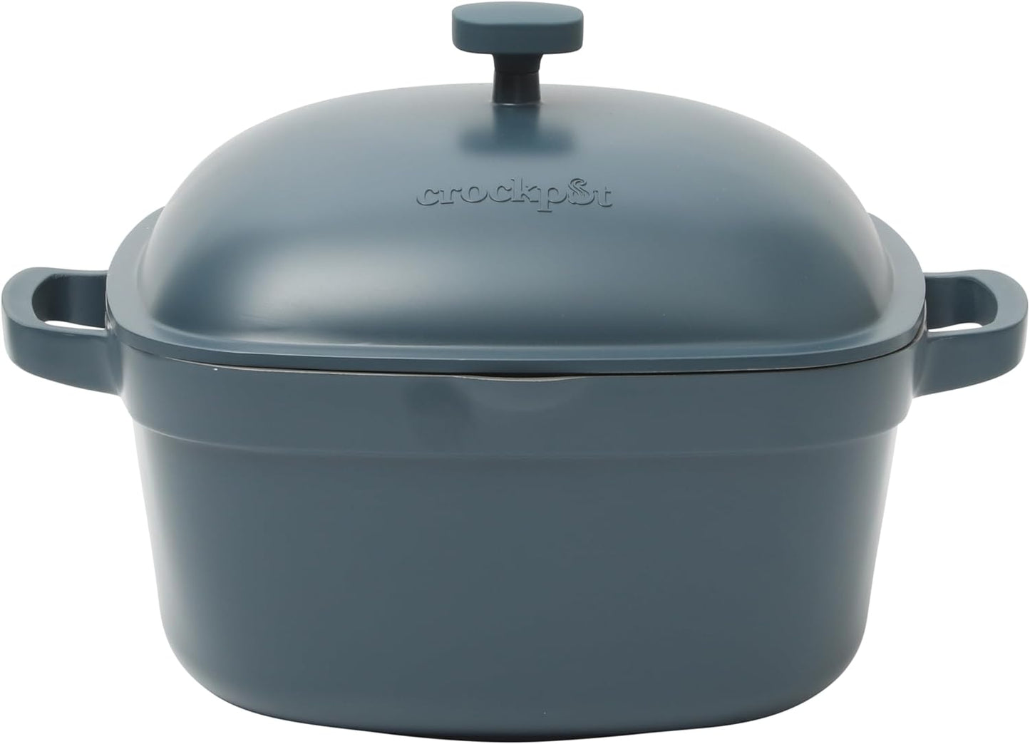Crock-Pot 3 Quart Enameled Cast Iron Dutch Oven – Aqua 4m hv rh zm 8o 6i | Ref 89e7ar